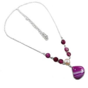 StarGems Natural River Pearl and Blue Topaz 925 Silver Jewelry Set Necklace 19.5 Earrings 1.5 A3374 StarGems Natural River Pearl and Blue Topaz 925 Silver Jewelry Set Necklace 19.5 Earrings 1.5 A3374